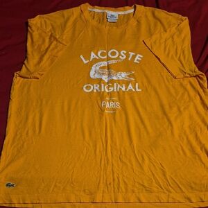 Lacoste Mustard Graphic Tee